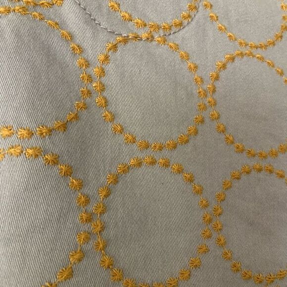 ANTHROPOLOGIE Embroidered Chinos (Sz 32) - Picture 4 of 13